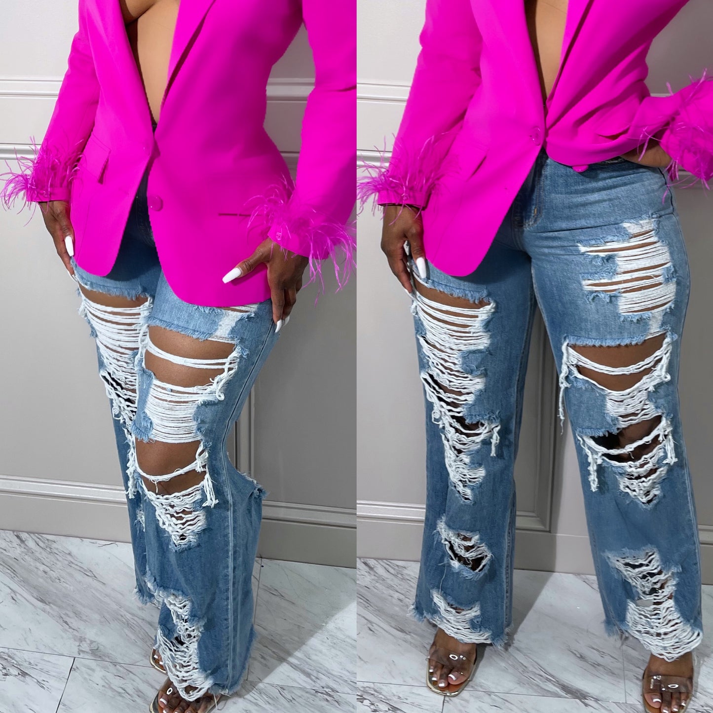 Shredded Vintage Jeans