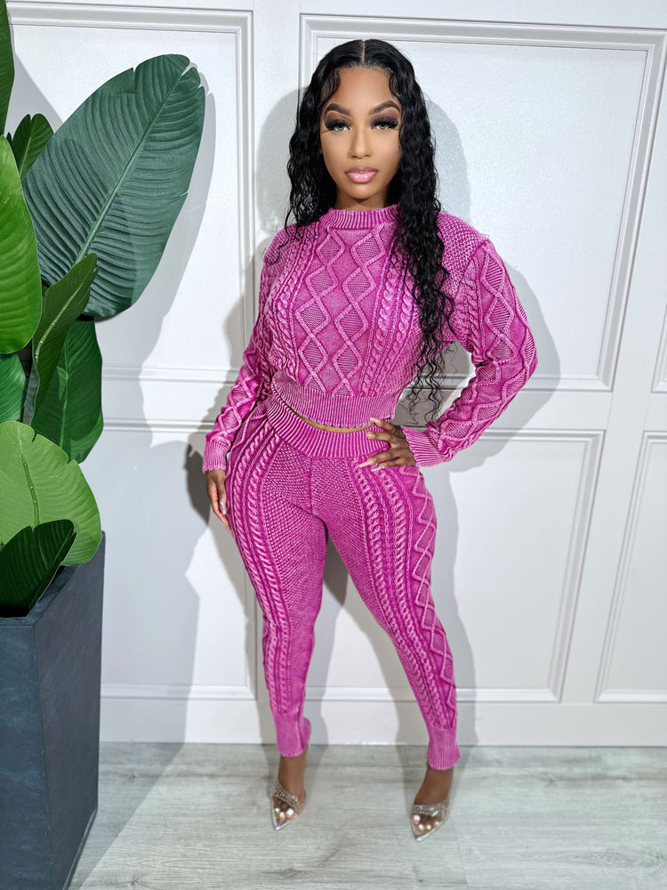 
                  
                    Aspen Knit Set Magenta
                  
                