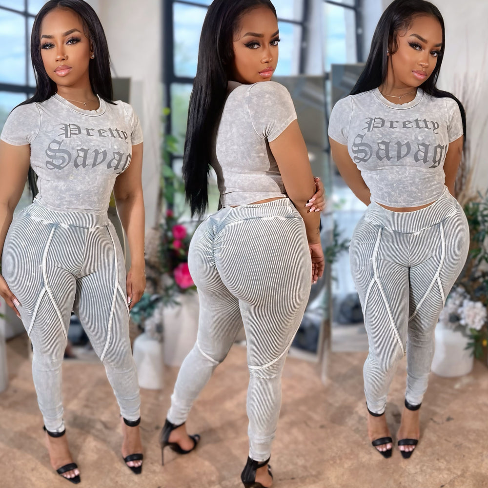 Savage Ribbed Set