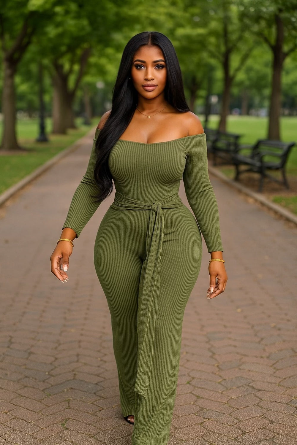 Wrap Jumpsuit Olive