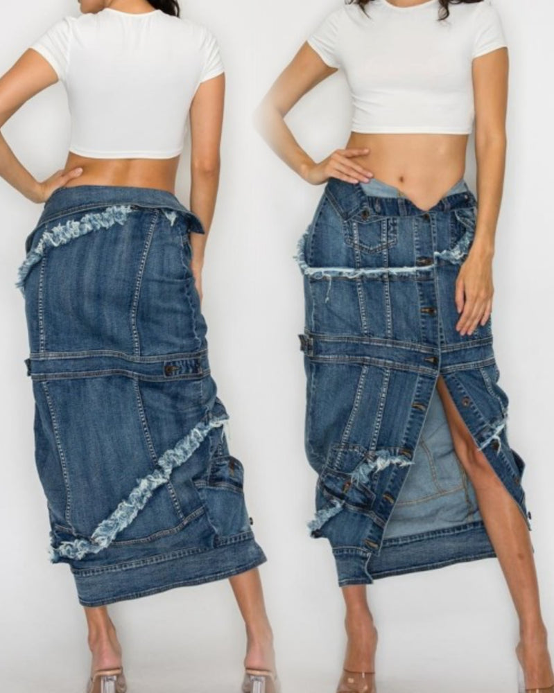 
                  
                    Denim Jacket Wrap Skirt
                  
                