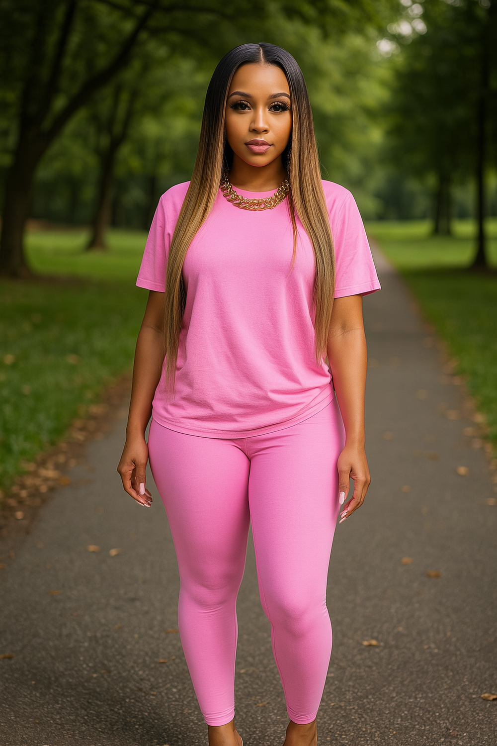 Soft Crew Set Pink