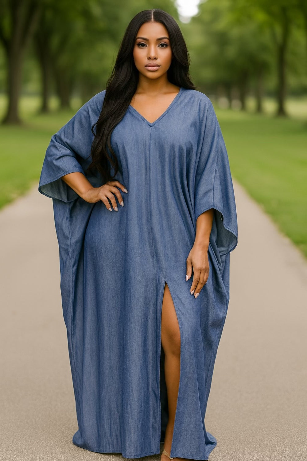 Relaxed Tunic Denim Blue