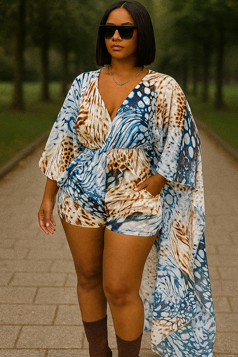Draped Resort Romper