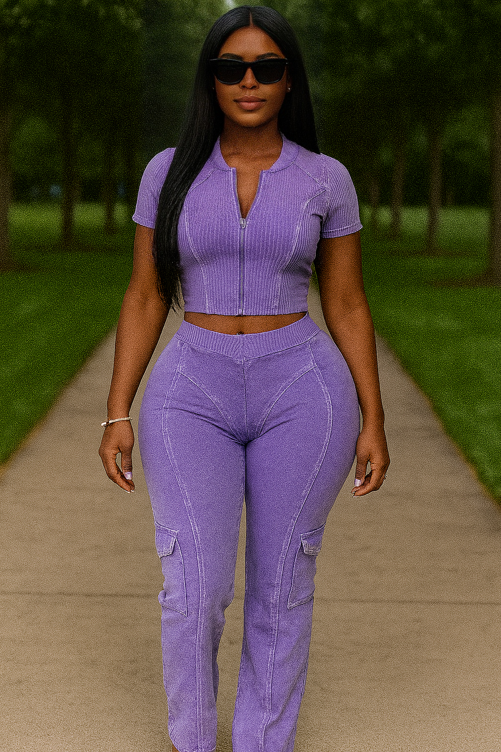 Mineral Zip Set Lavender