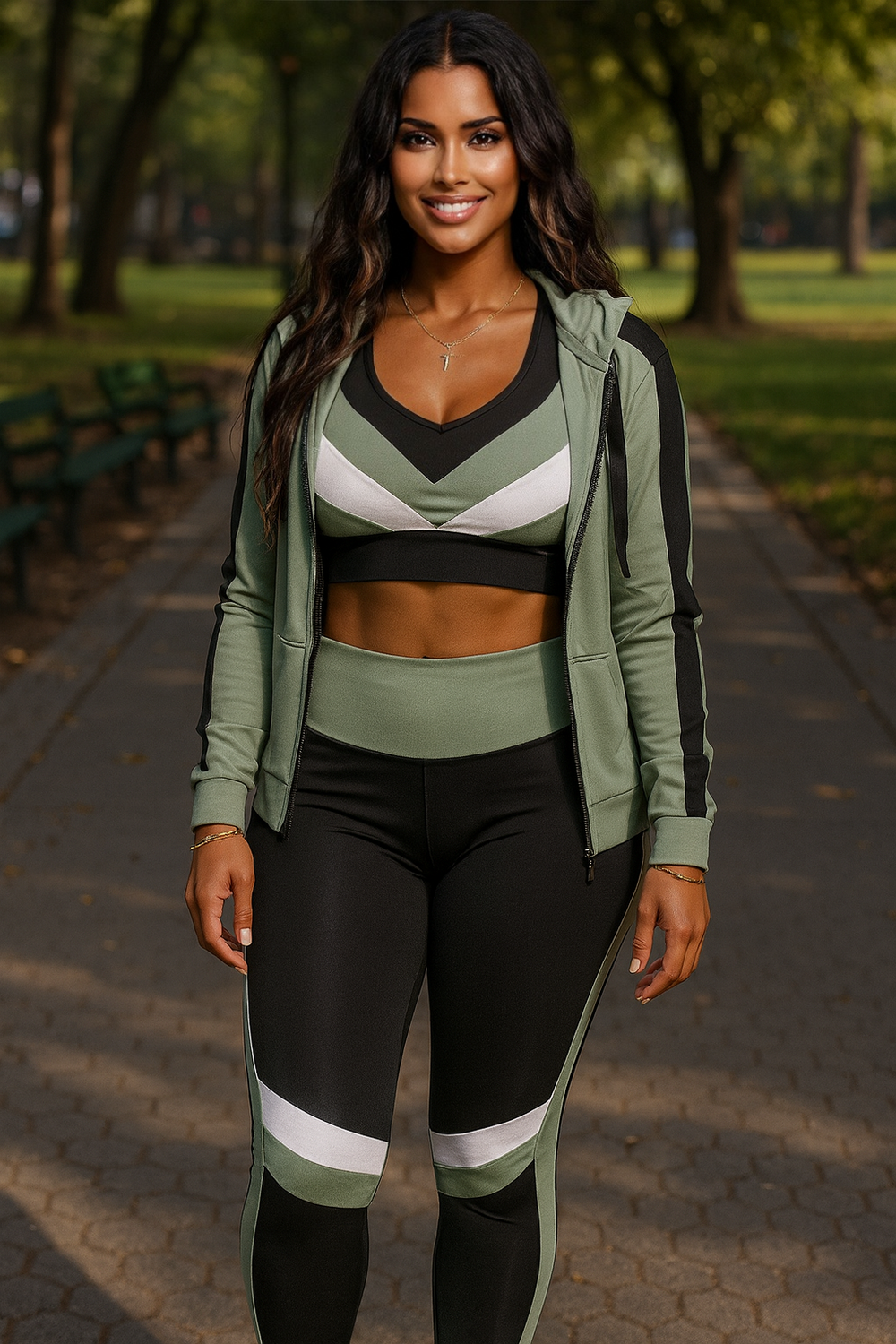 Daily Yoga Set Olive