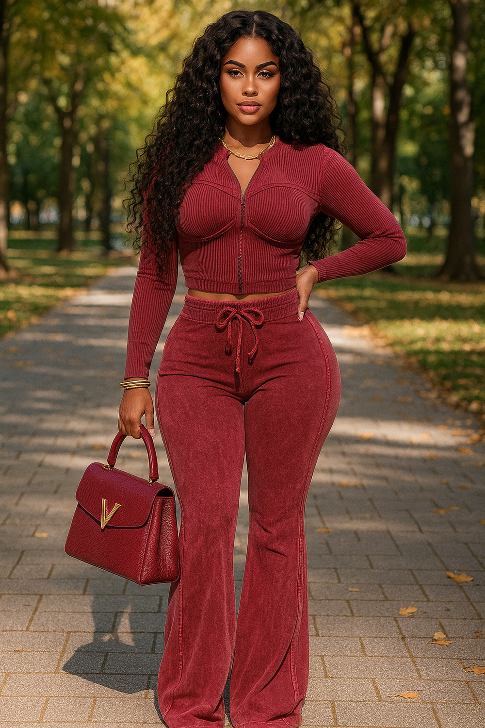 Mineral Flare Jogger Set