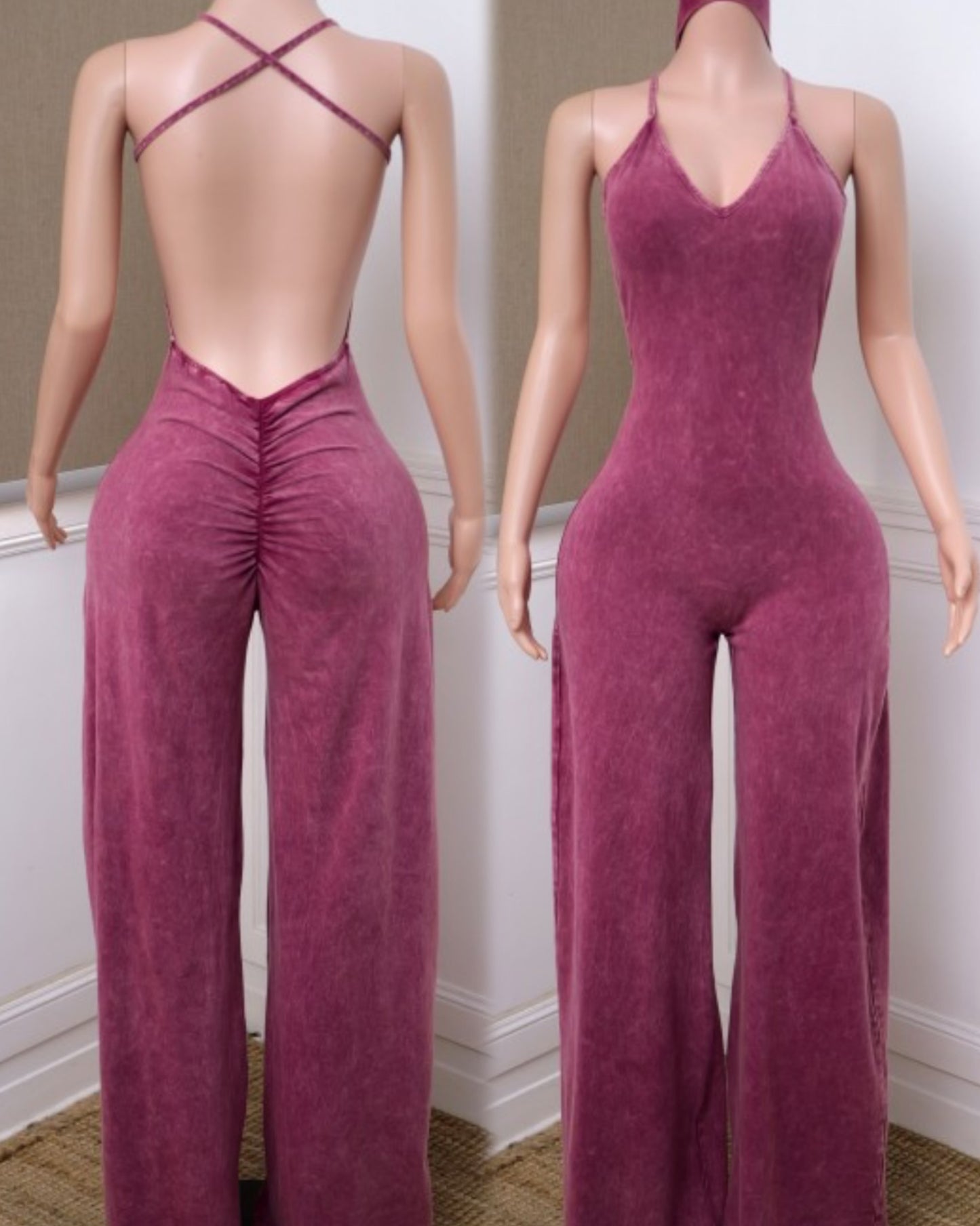 
                  
                    Mineral Headband Jumpsuit Sangria
                  
                
