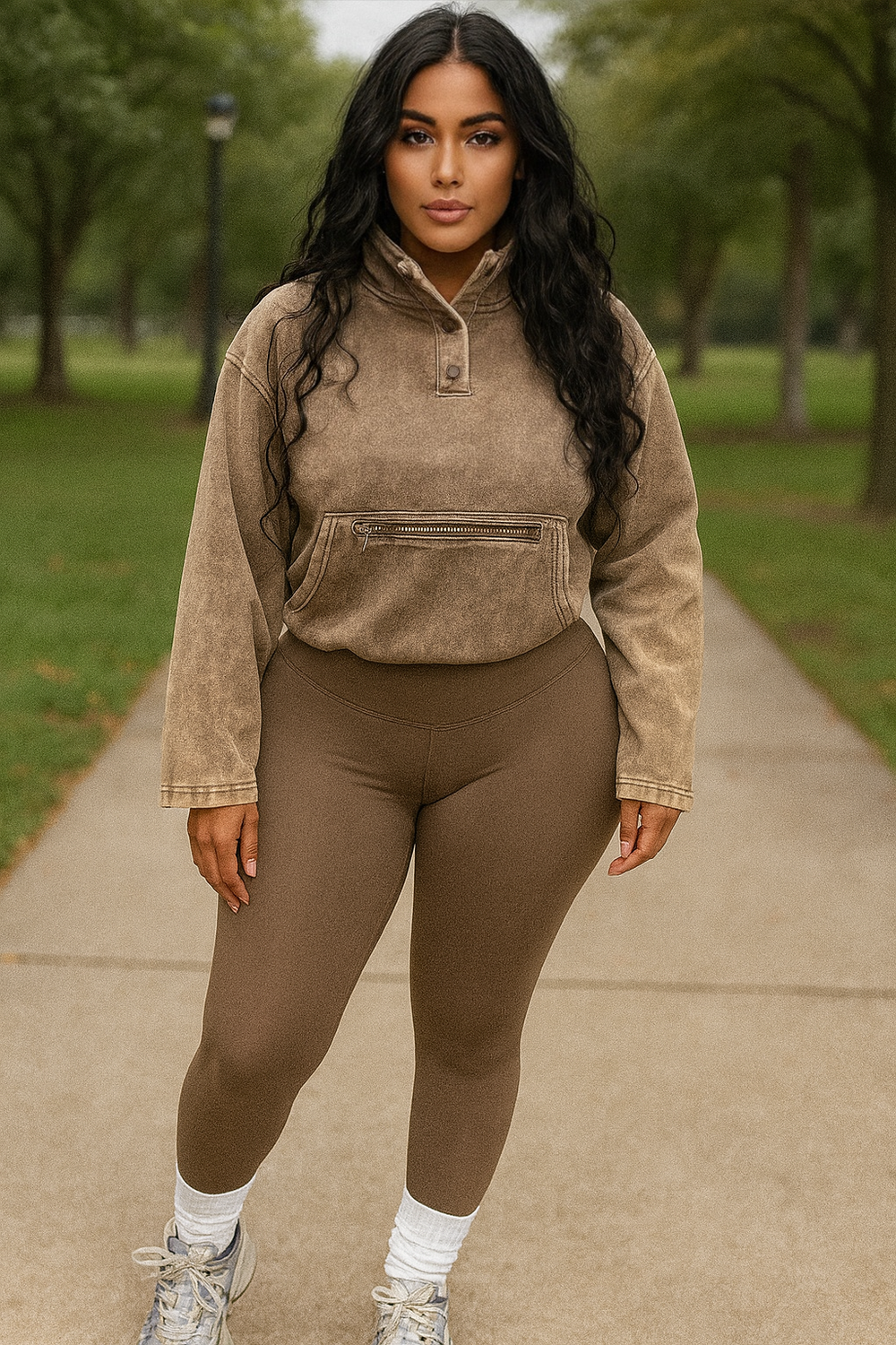 Pullover Set Brown