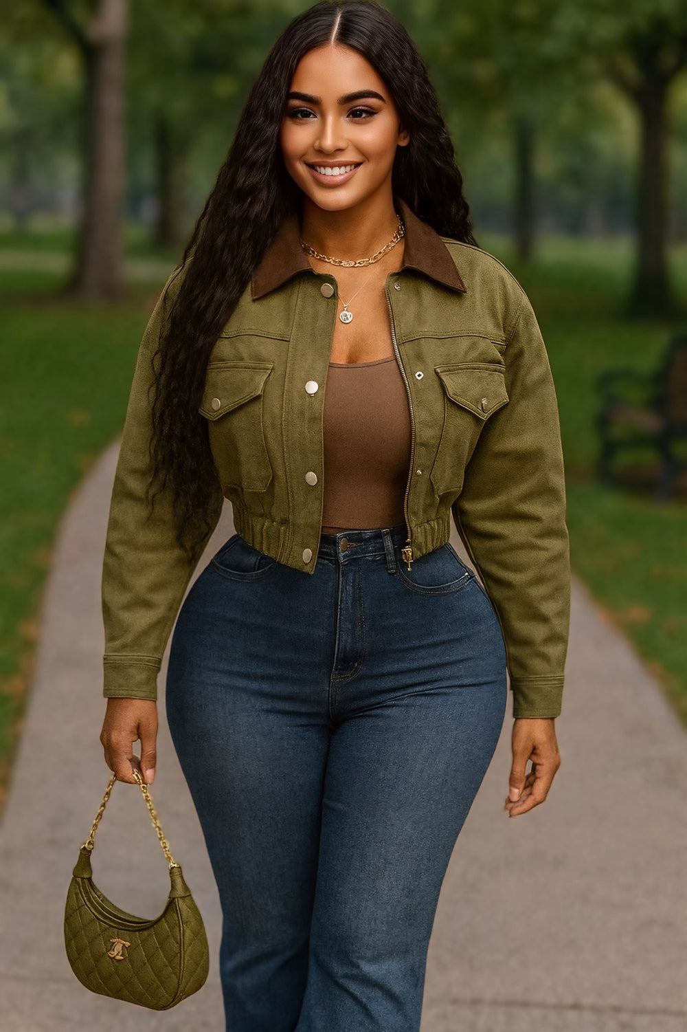 Utility Cargo Jacket Olive
