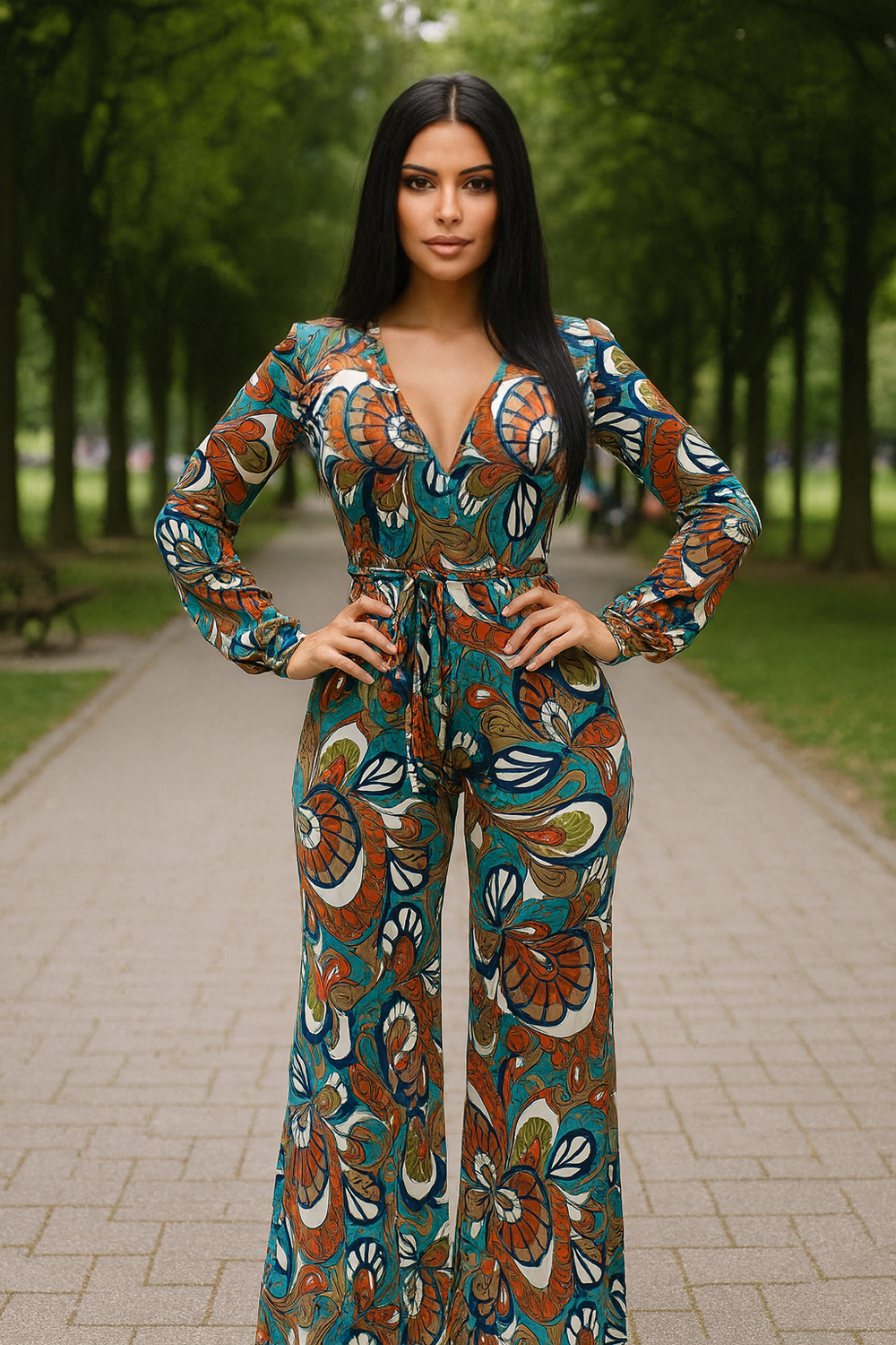 Paisley Palazzo Jumpsuit