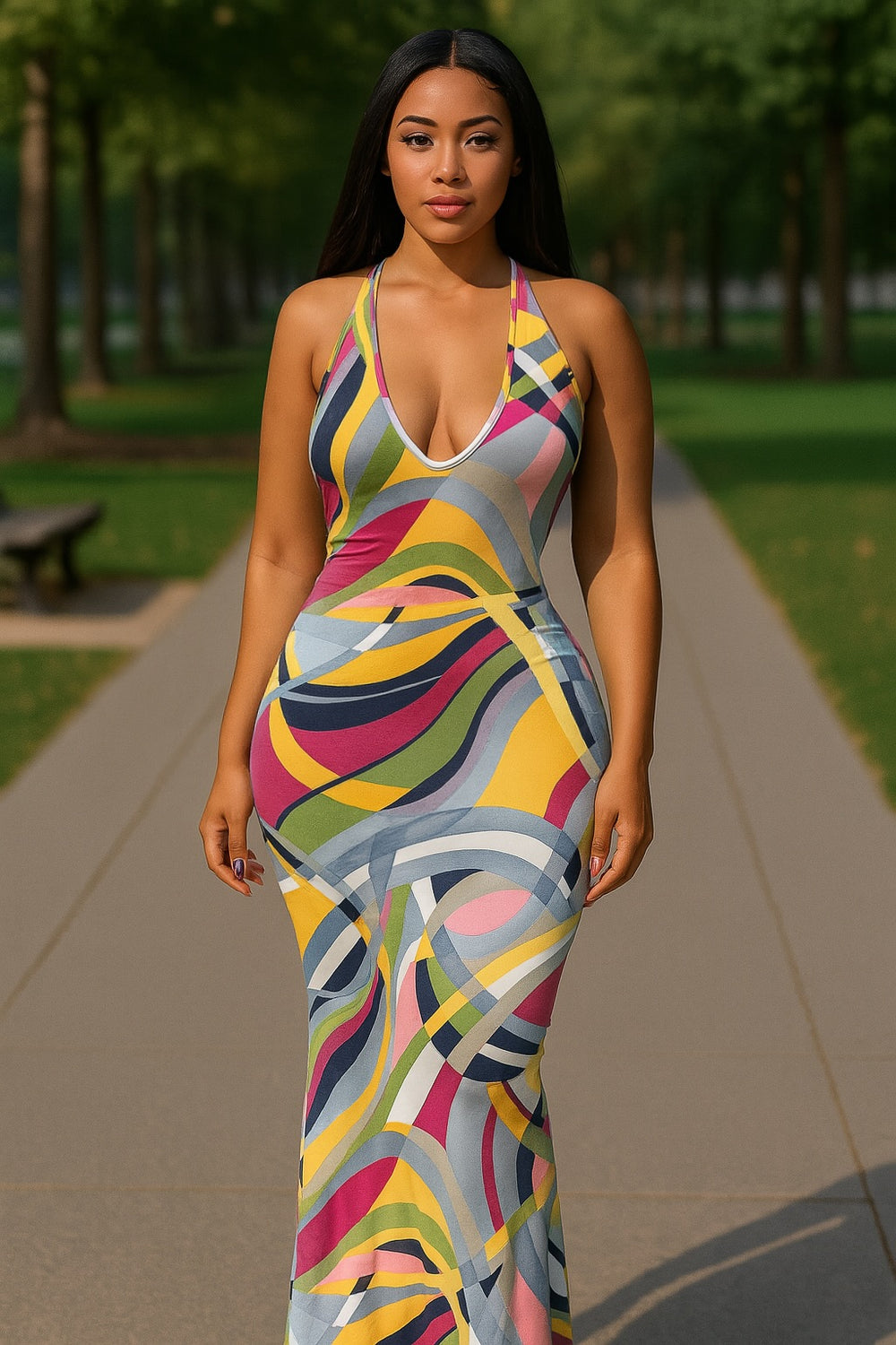 Art Maxi Dress
