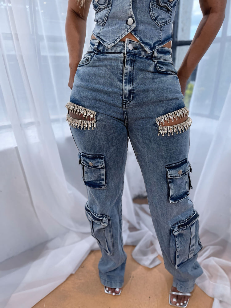 
                  
                    Double Cargo Denim Set
                  
                