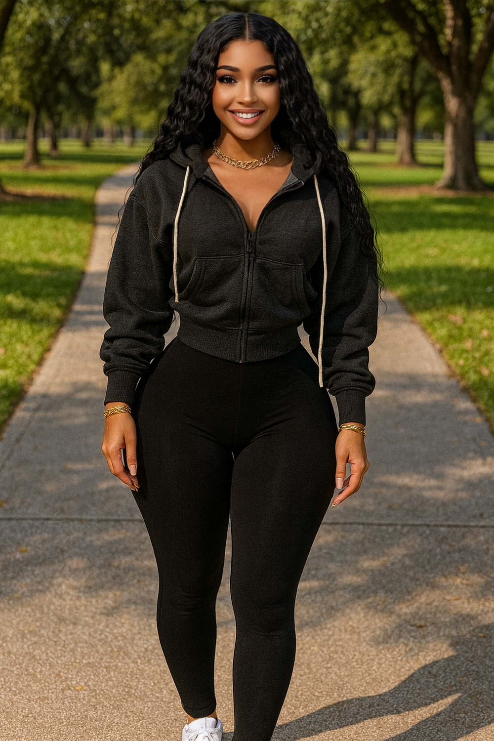 Hoodie Mineral Set Black