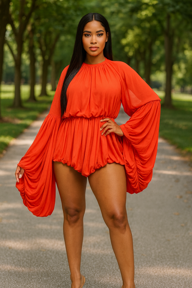 
                  
                    Flow Romper Orange
                  
                