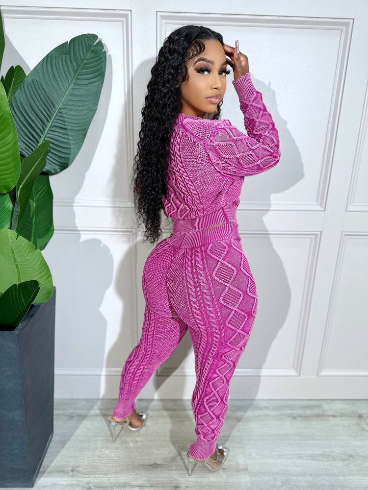
                  
                    Aspen Knit Set Magenta
                  
                