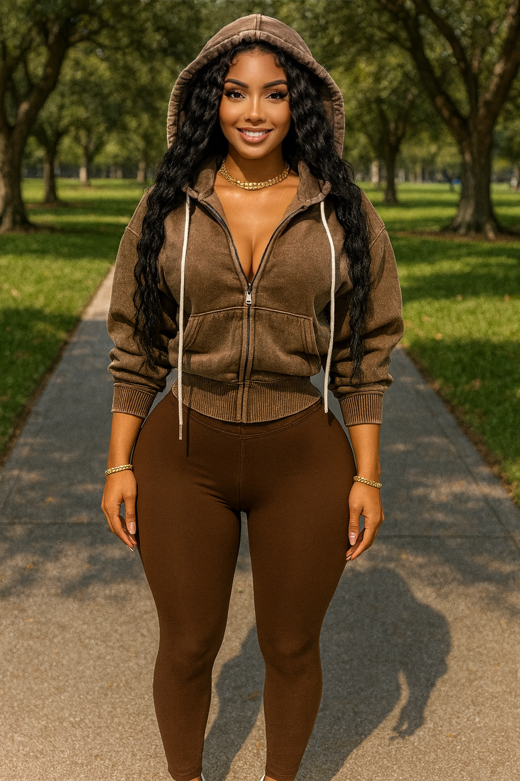 
                  
                    Hoodie Mineral Set Brown
                  
                