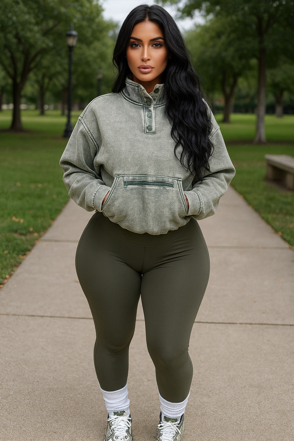 Pullover Set Olive