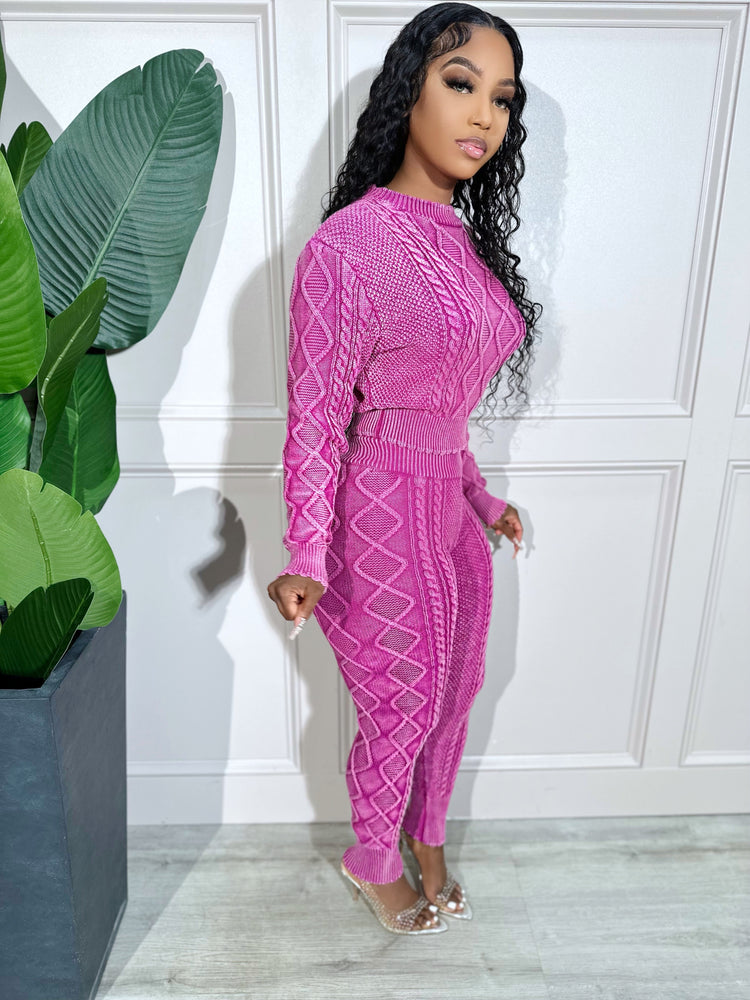 
                  
                    Aspen Knit Set Magenta
                  
                