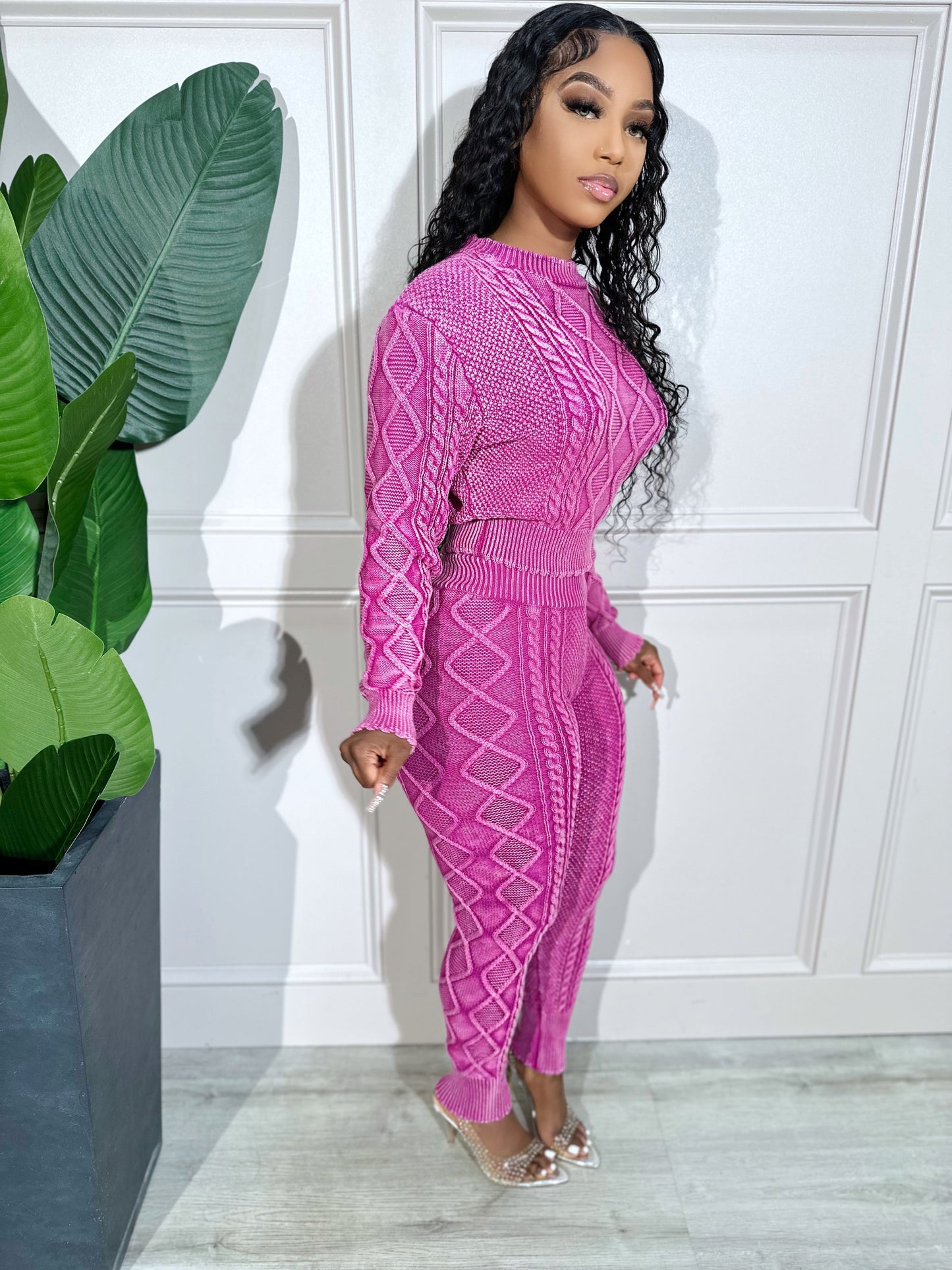 
                  
                    Aspen Knit Set Magenta
                  
                