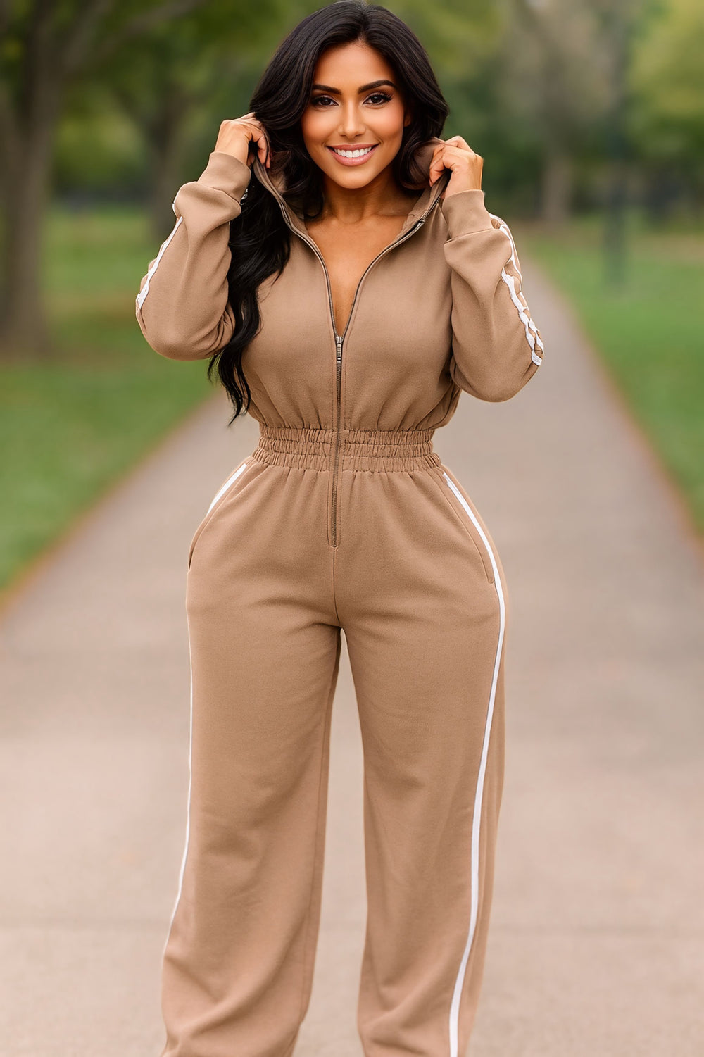 Lounge Jumpsuit Nude
