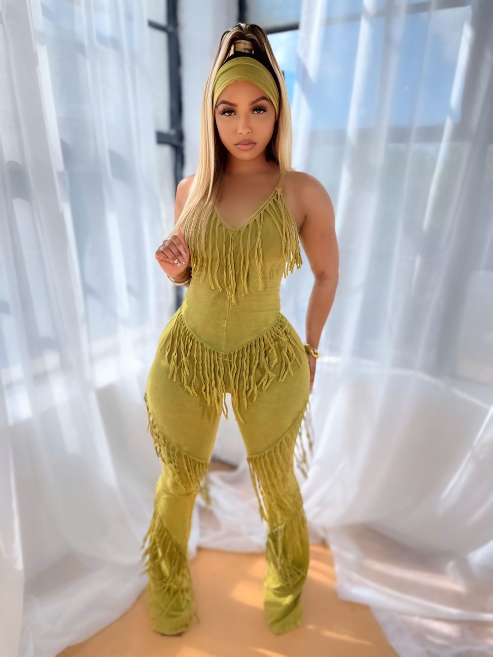 Acid Deep Fringe Jumpsuit