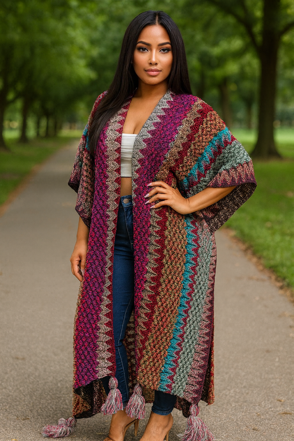 Aman Kimono Magenta