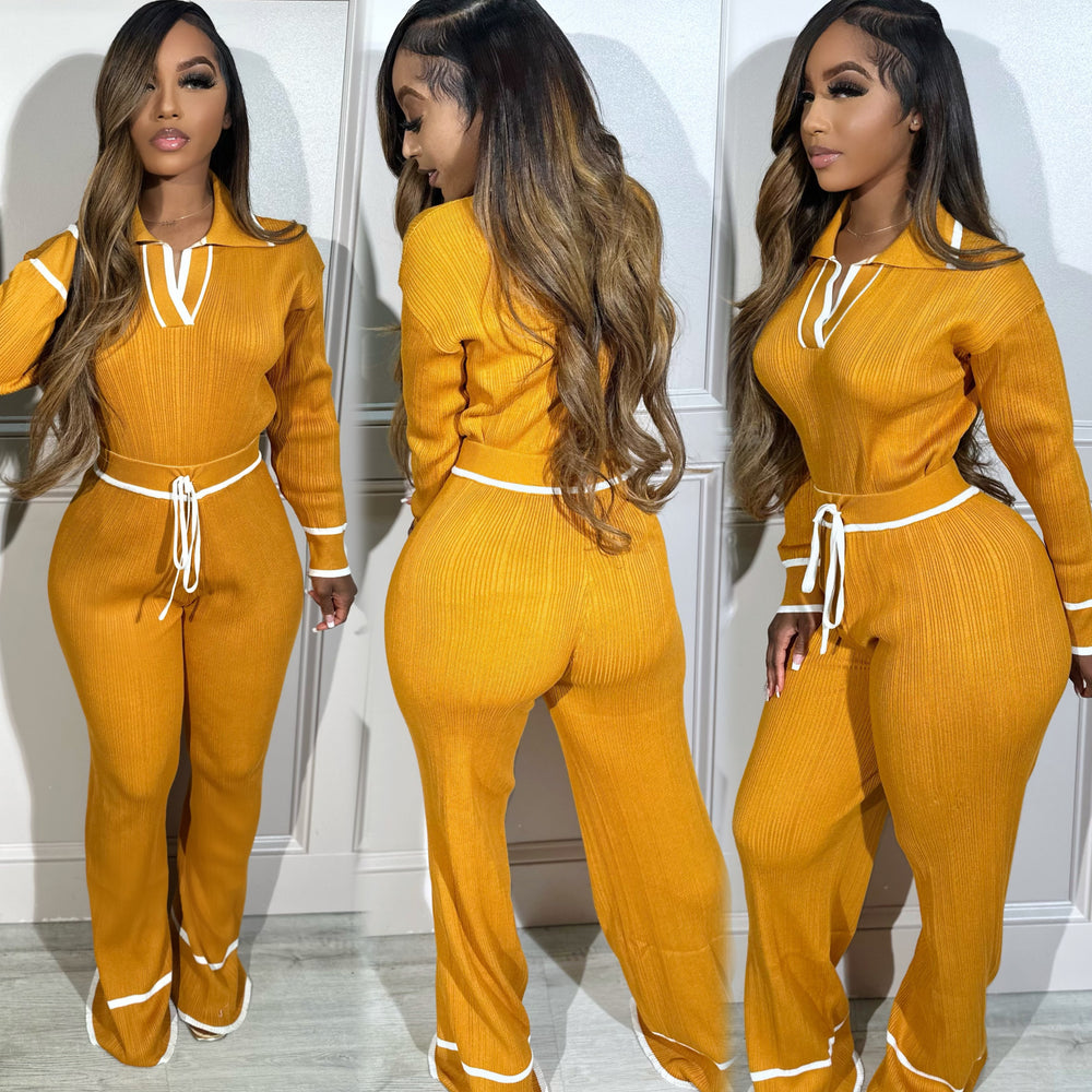 
                  
                    Bossy Ribbed Set Mustard
                  
                