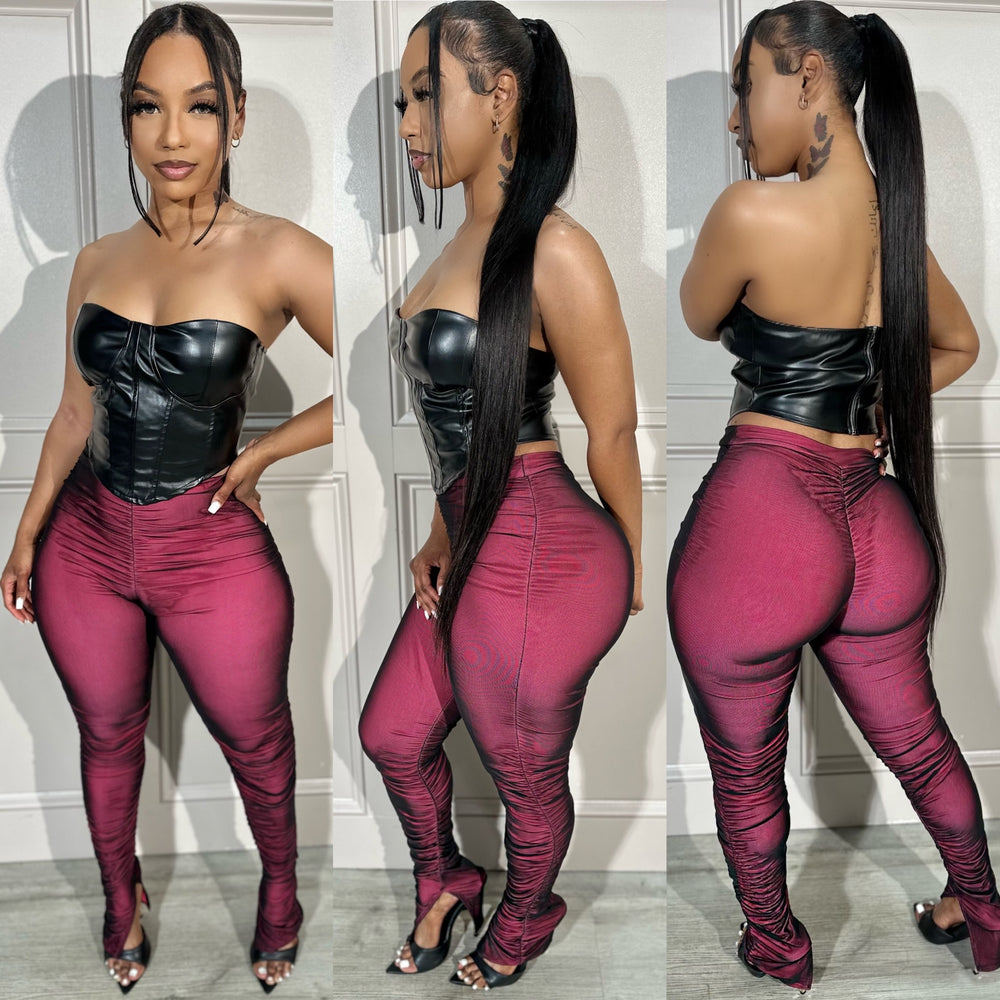 Double Ruched Leggings