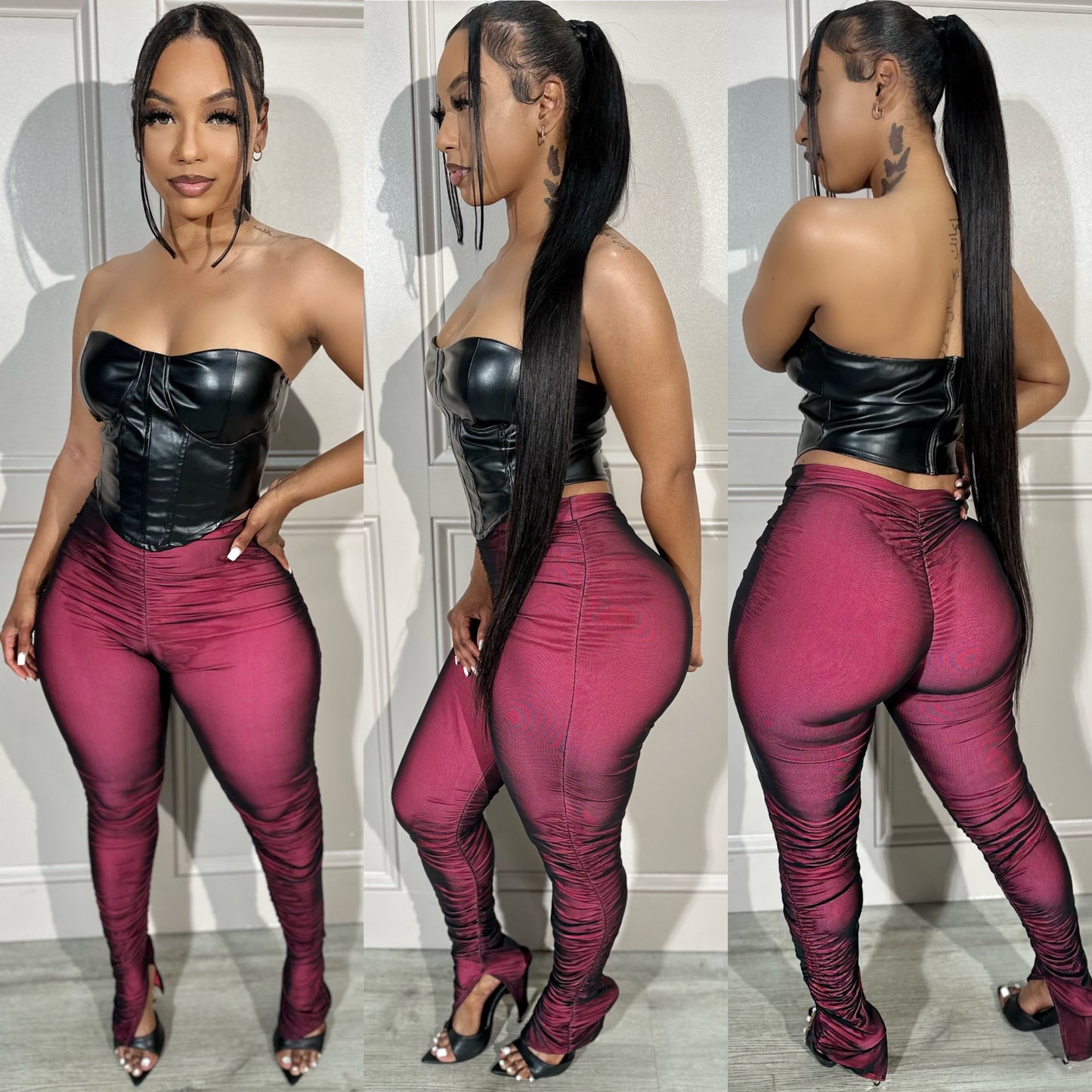 
                  
                    Double Ruched Leggings
                  
                