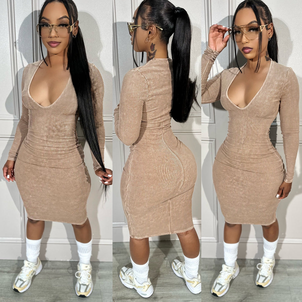 Mineral Wash Midi Nude