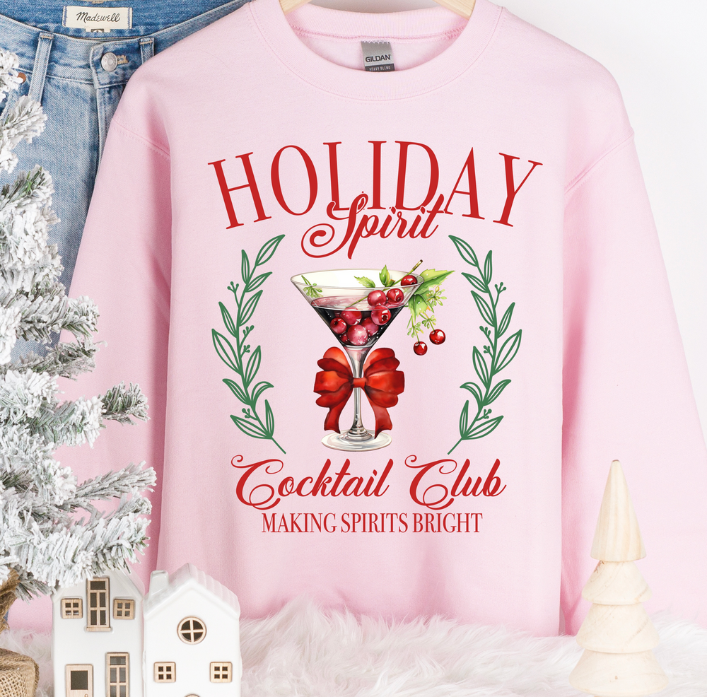 Holiday Club Sweatshirt Pink