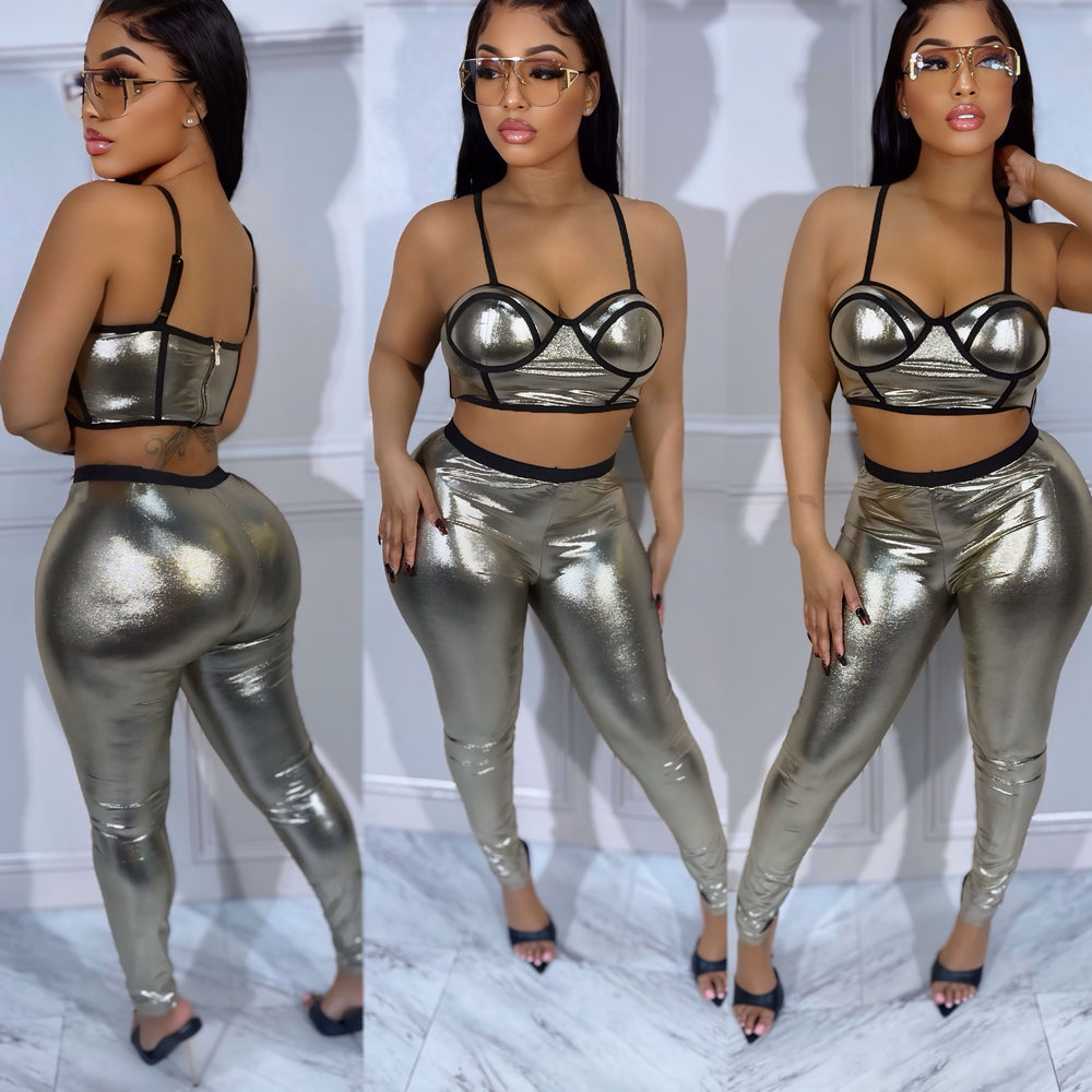 Platinum Bustier Set