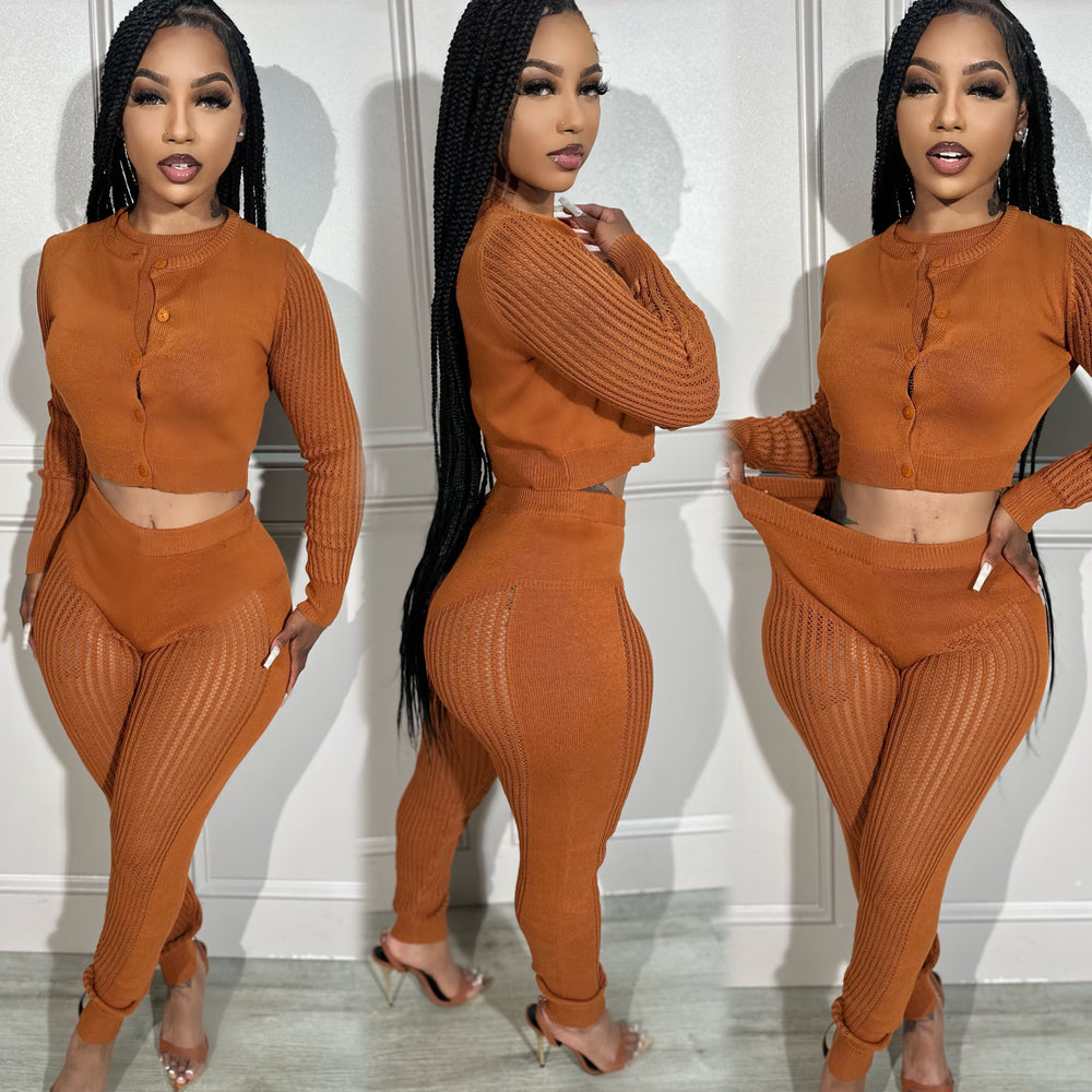 Contour Knit Set Caramel