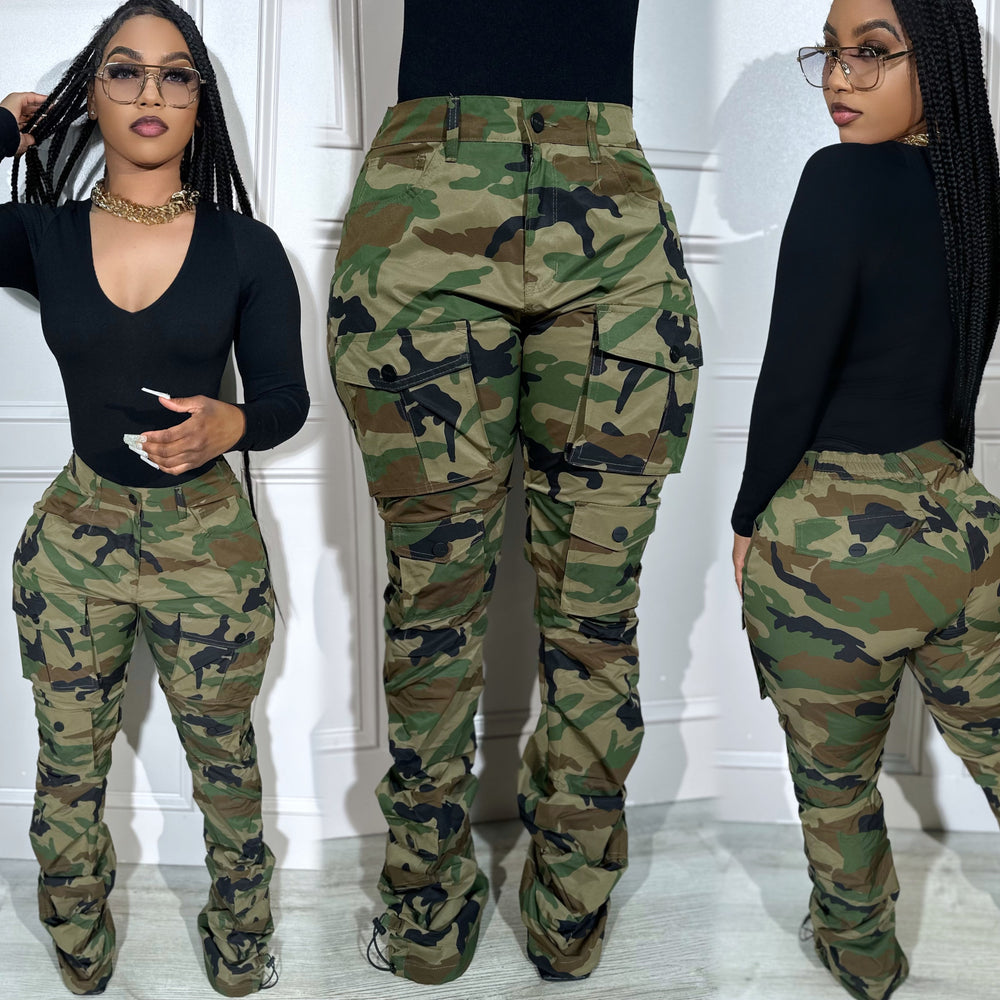 Camo Extended Stack Pants