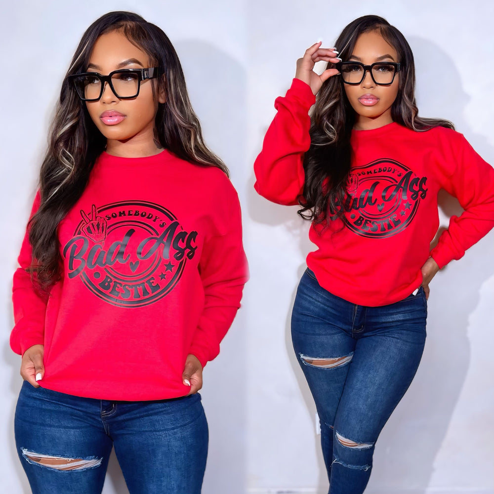 Bestie Sweatshirt Red