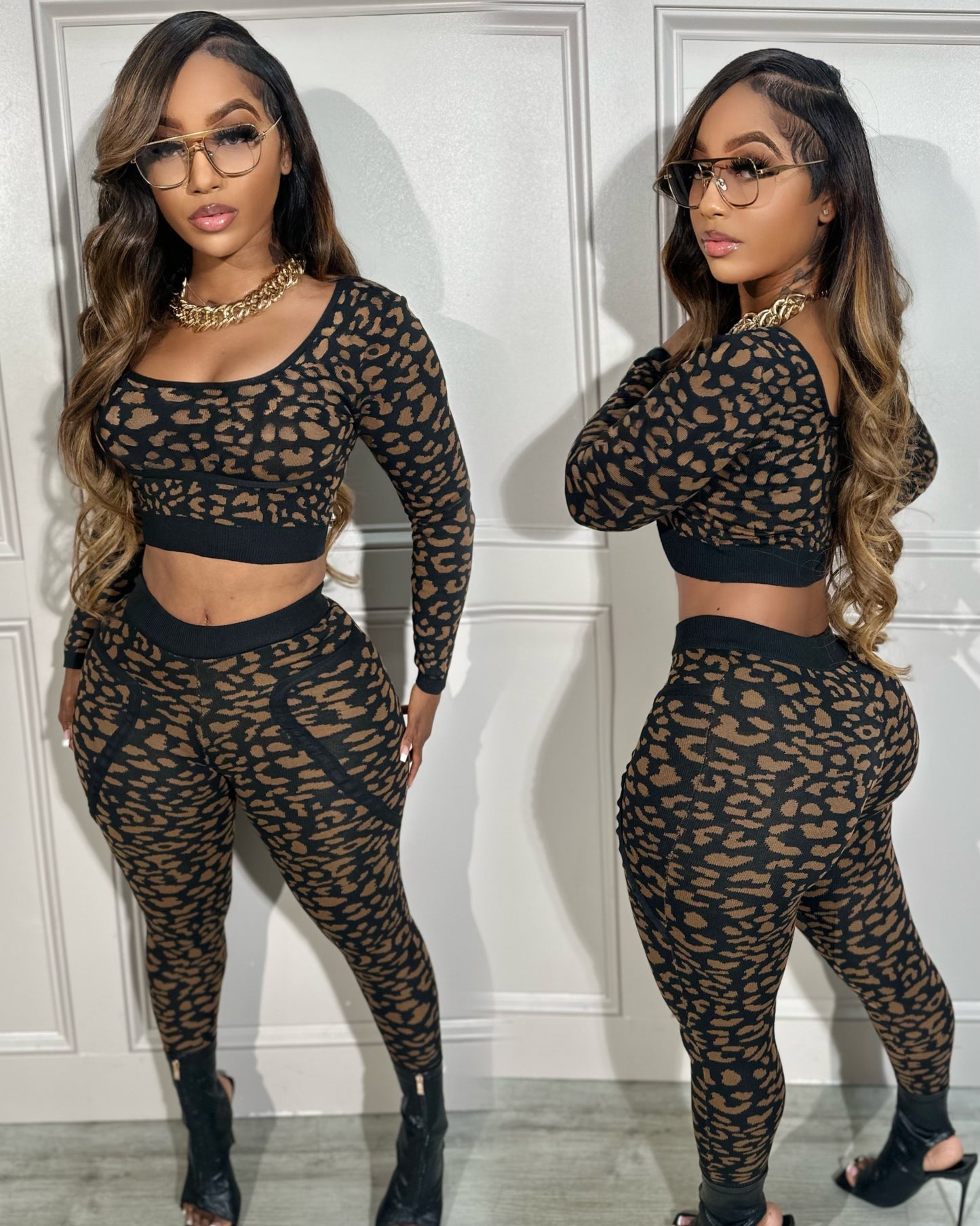 
                  
                    Cheetah Knit Set
                  
                