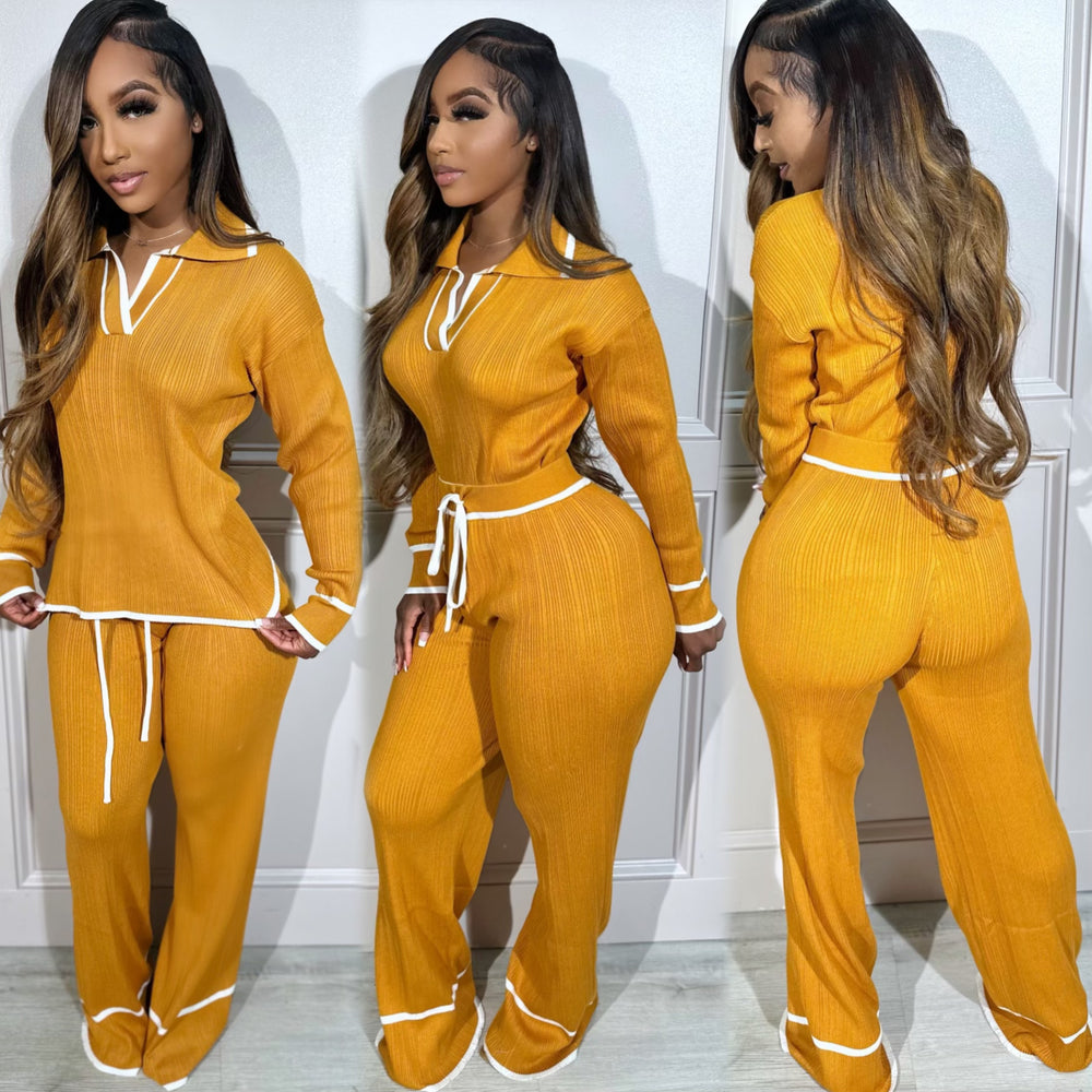 
                  
                    Bossy Ribbed Set Mustard
                  
                