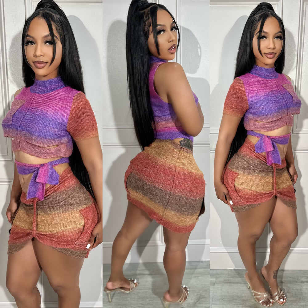 Abstract Knit Set