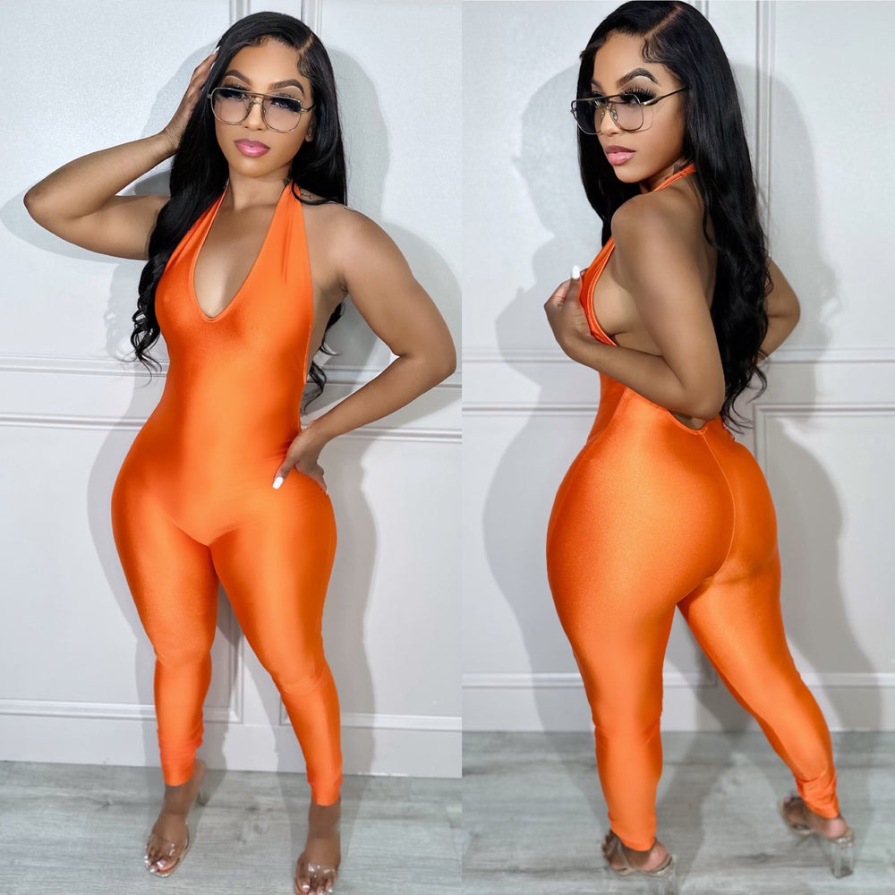 Disco Jumpsuit Orange