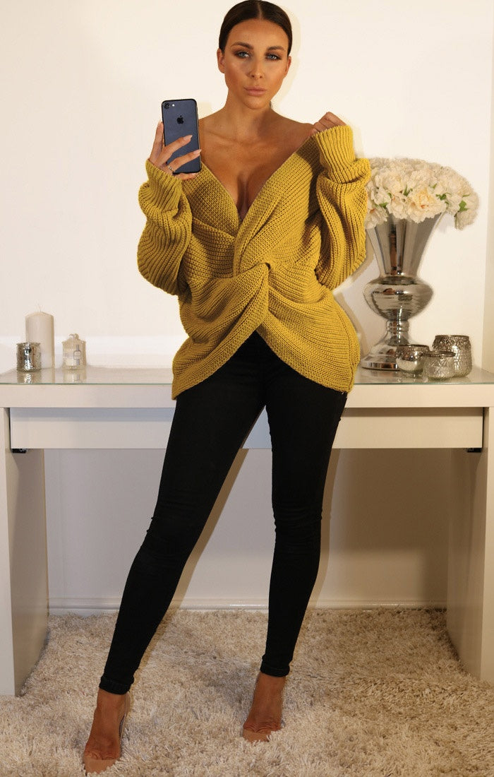 
                  
                    Wrap Sweater Mustard
                  
                