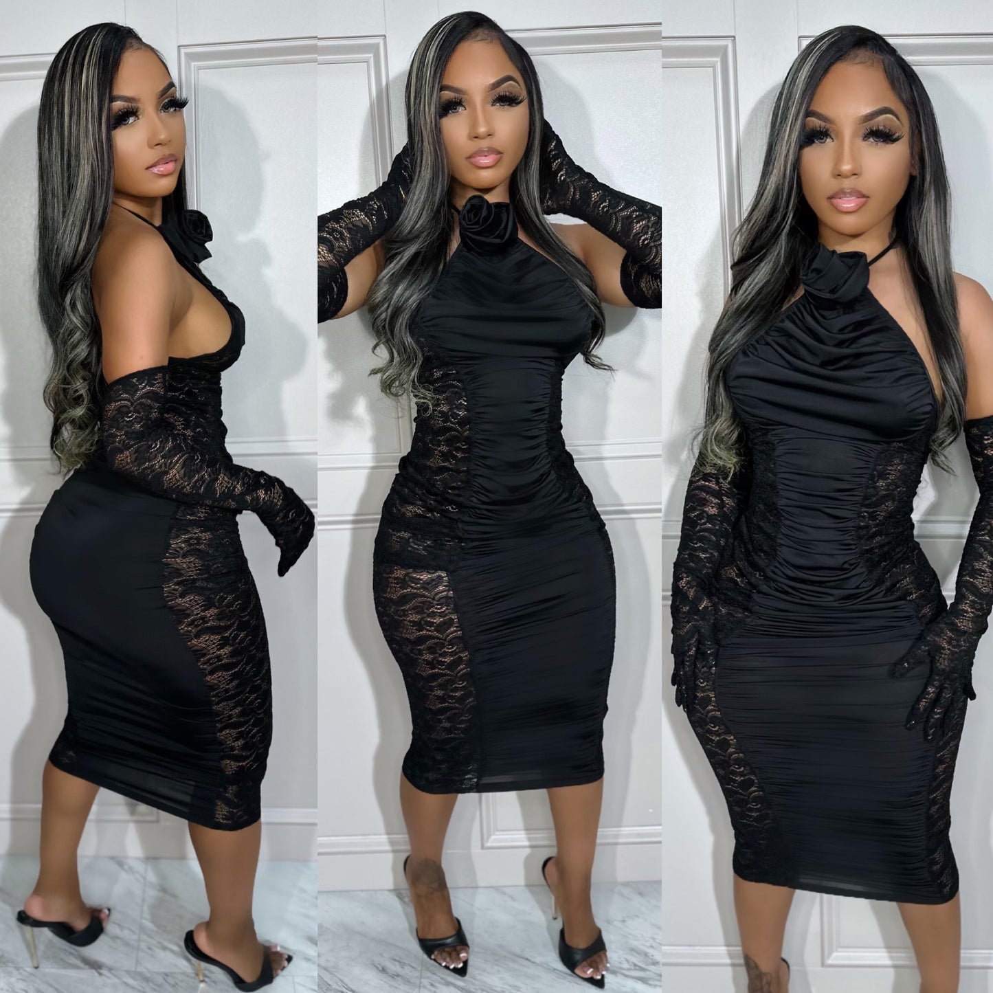 
                  
                    Lace Romance Dress Black
                  
                