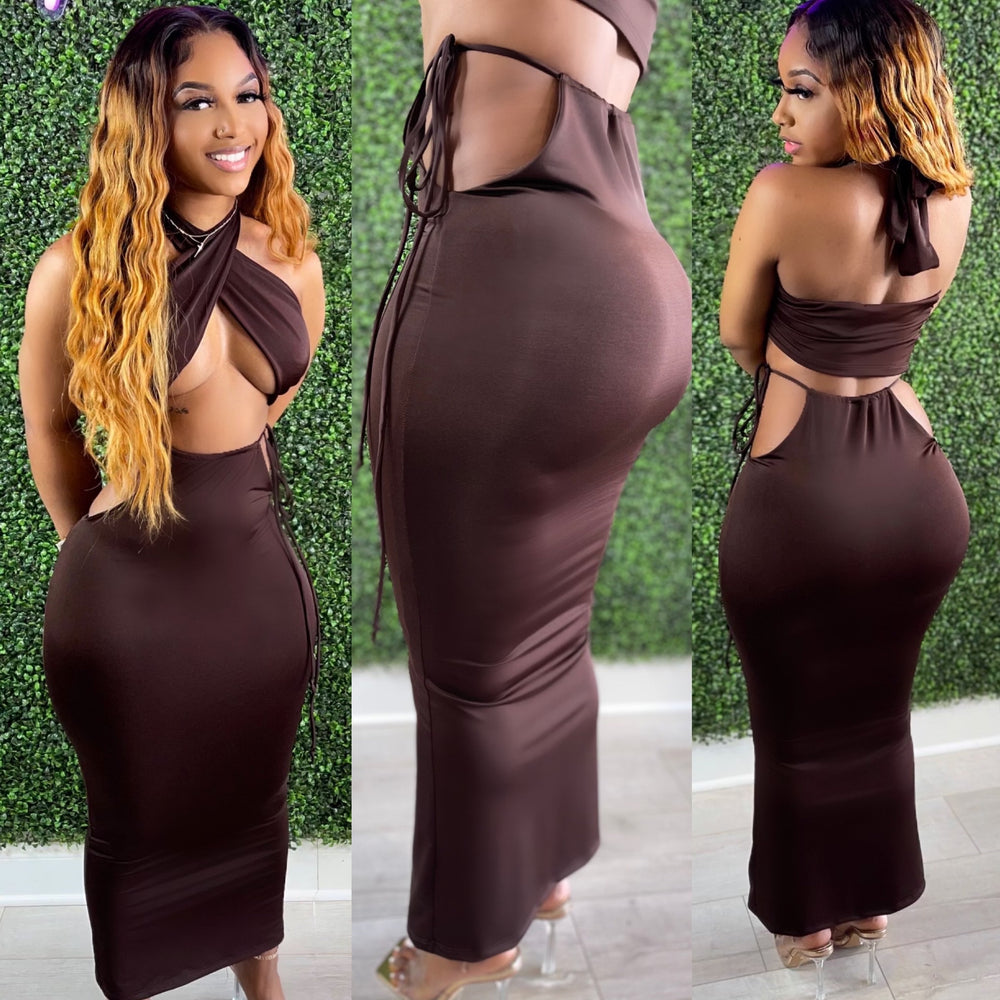 Hip Dip Maxi Set Chocolate