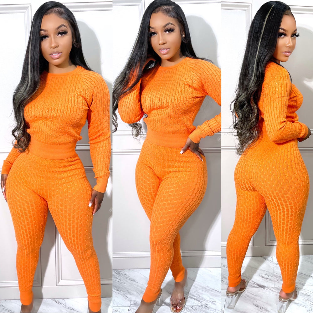 Curve Knit Set Mango