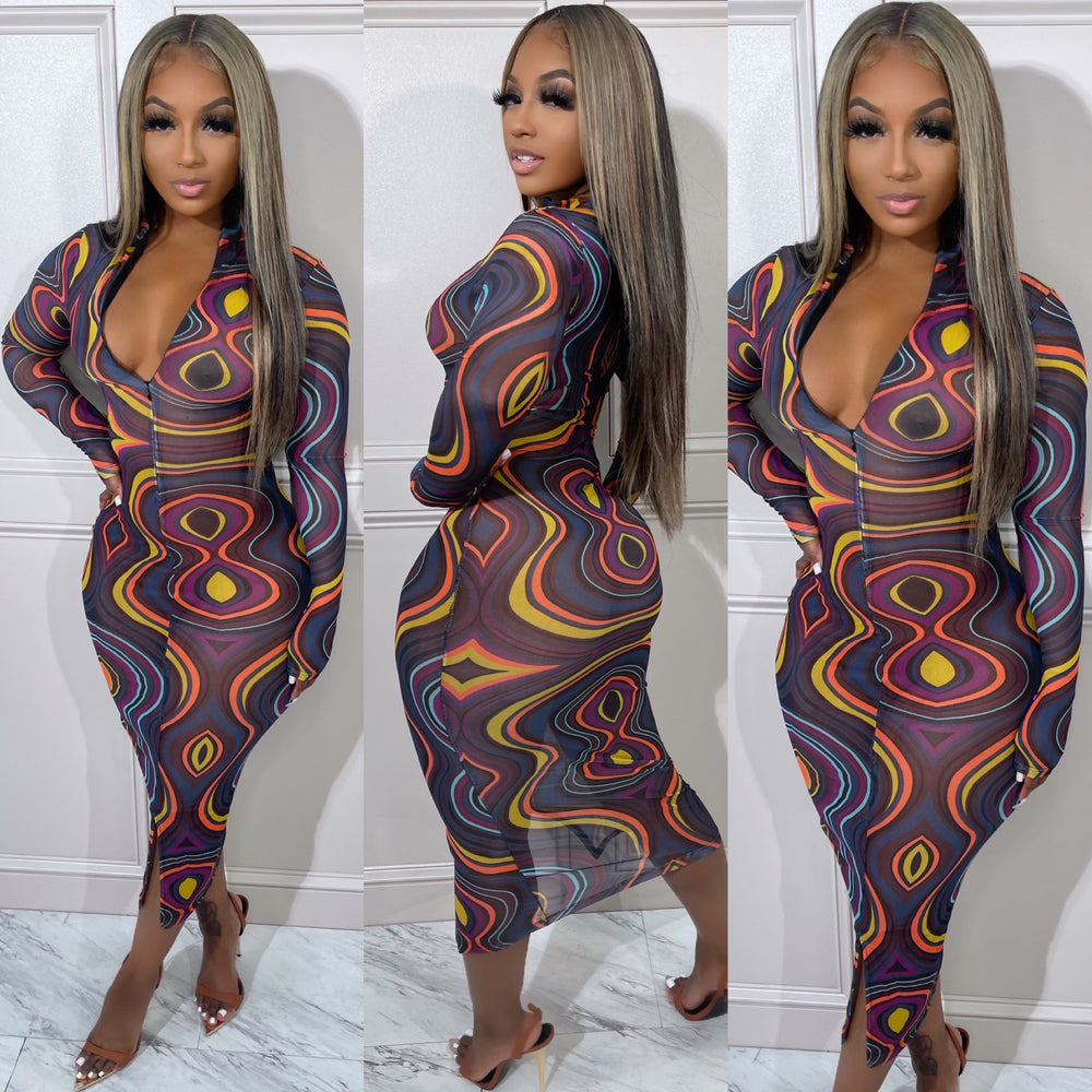 Groove Midi Dress