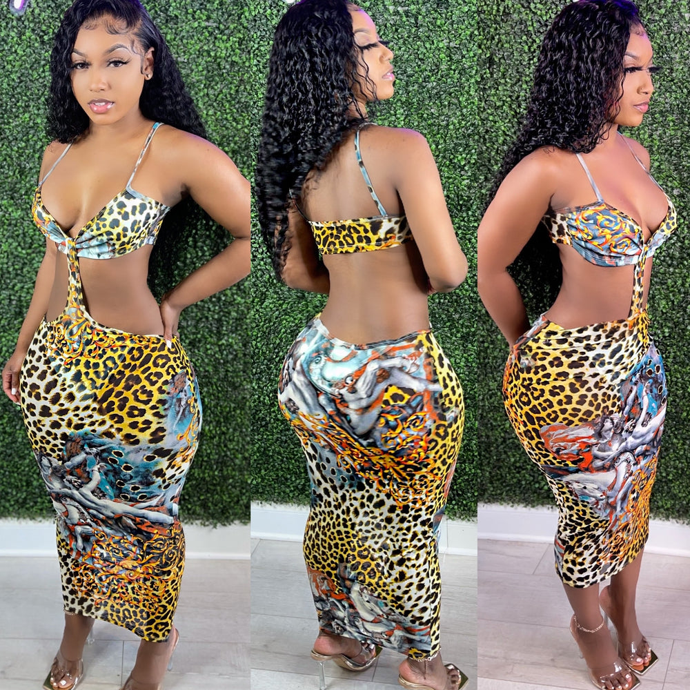 Exotic Dip Maxi Dress