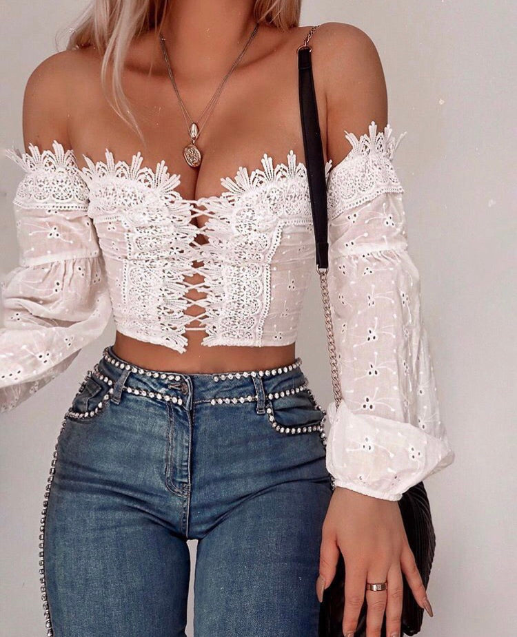 Vintage Crochet Crop Top