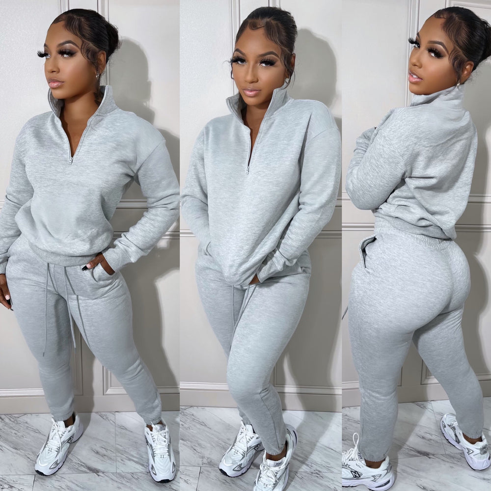Relaxed Jogger Set Grey