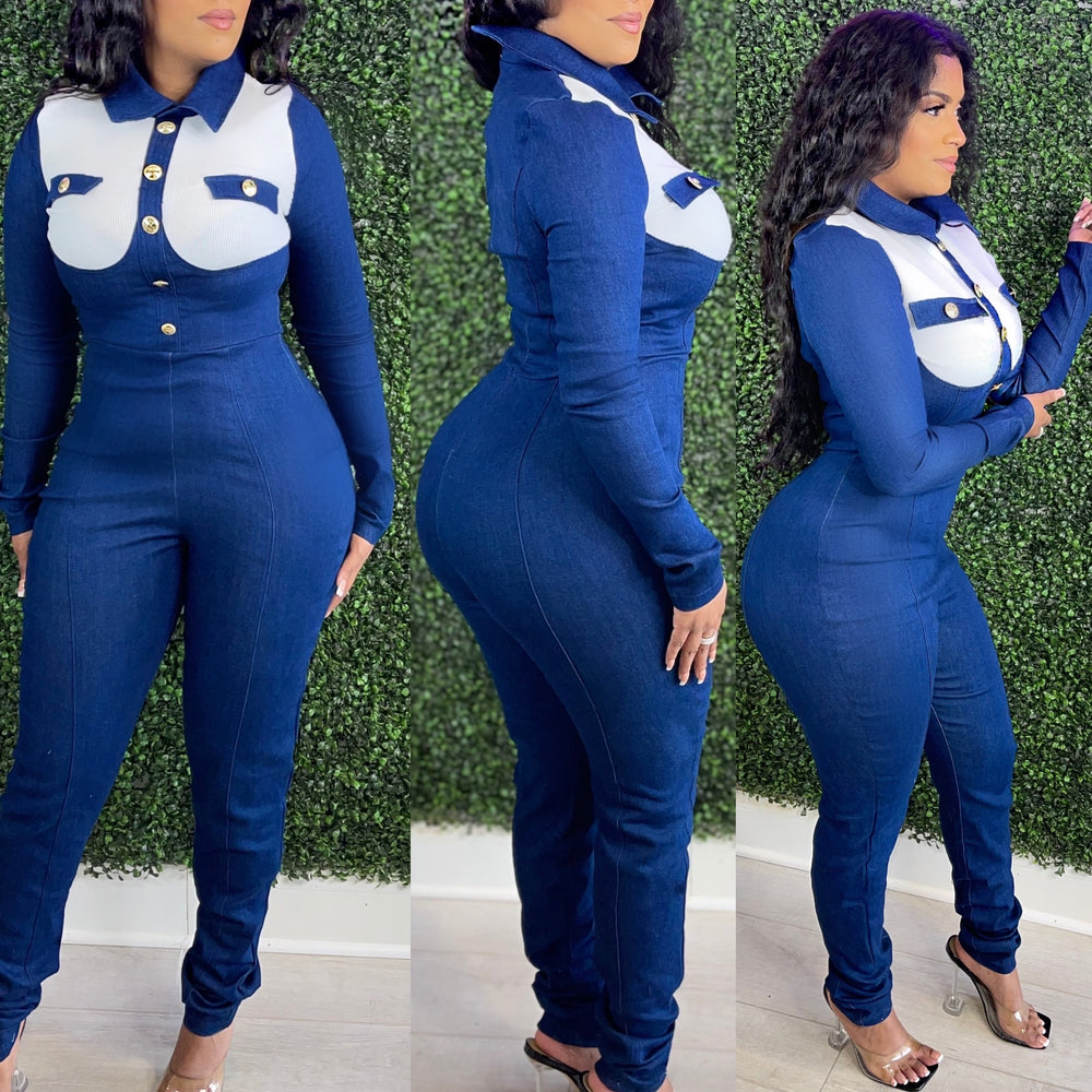 Royalty Denim Jumpsuit