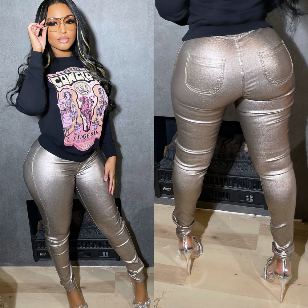 
                  
                    Metallic Bomb Pants Grey
                  
                